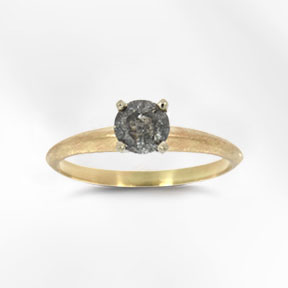 Salt & pepper diamond rings | The Art of Jewels